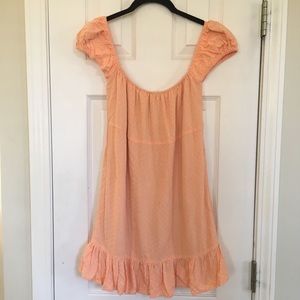 Light orange babydoll dress